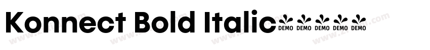 Konnect Bold Italic字字体转换